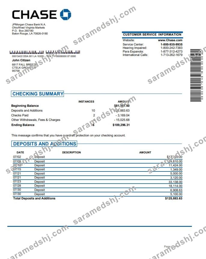 USA JP Morgan Chase Bank
